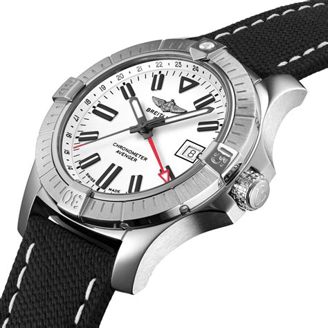 breitling avenger 43 gmt white|breitling avenger 43 white dial.